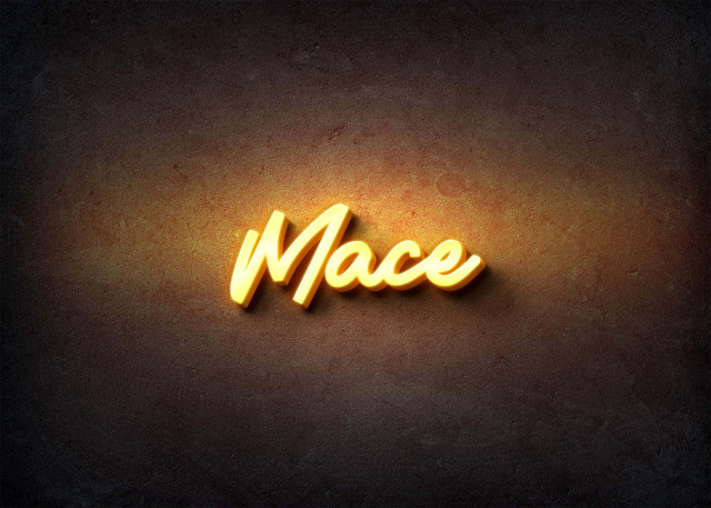 Free photo of Glow Name Profile Picture for Mace