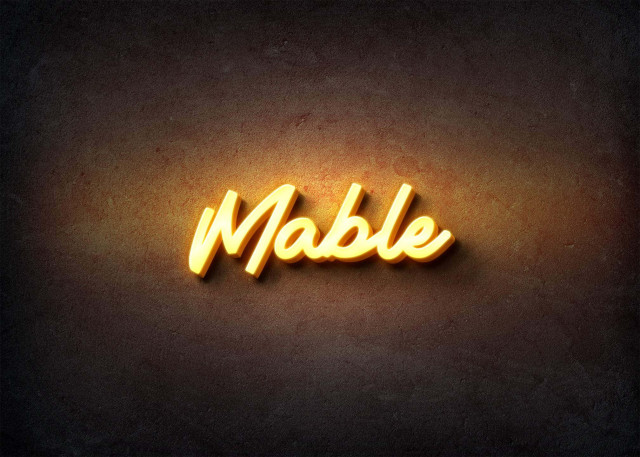 Free photo of Glow Name Profile Picture for Mable