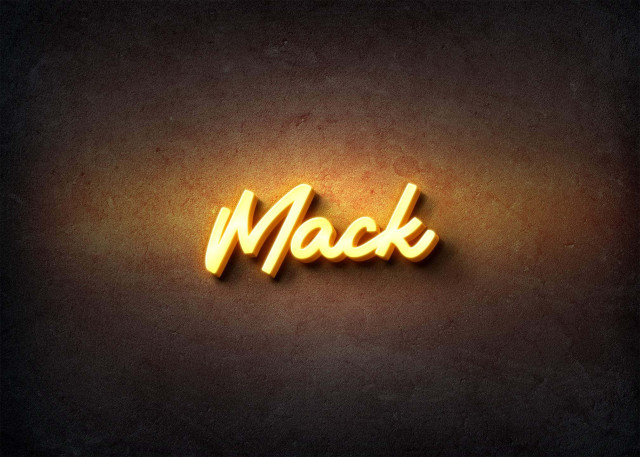 Free photo of Glow Name Profile Picture for Mack