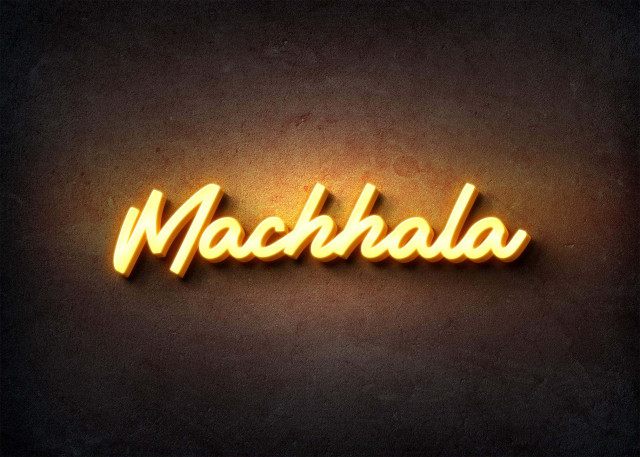 Free photo of Glow Name Profile Picture for Machhala