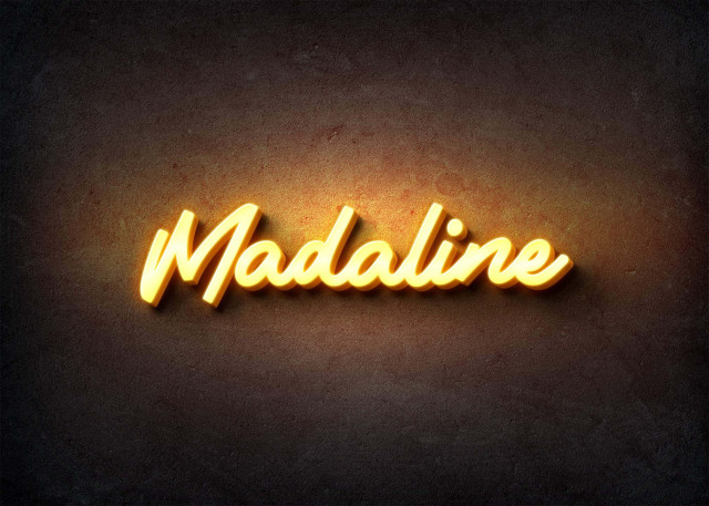 Free photo of Glow Name Profile Picture for Madaline