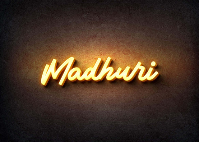 Free photo of Glow Name Profile Picture for Madhuri