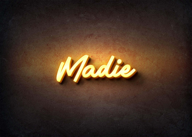 Free photo of Glow Name Profile Picture for Madie