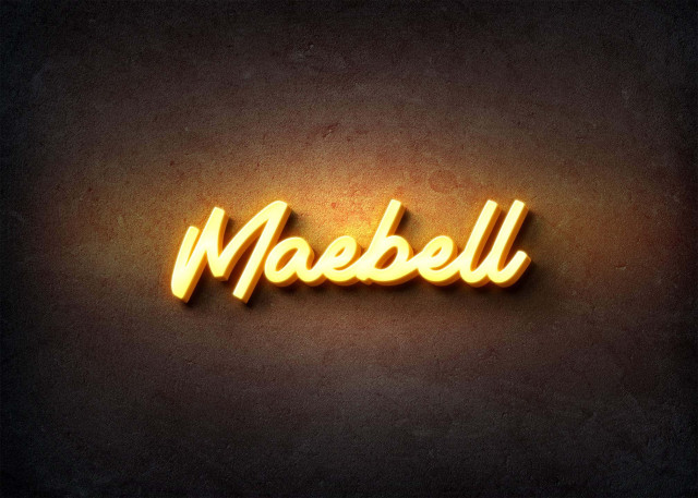Free photo of Glow Name Profile Picture for Maebell