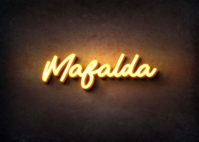 Free photo of Glow Name Profile Picture for Mafalda