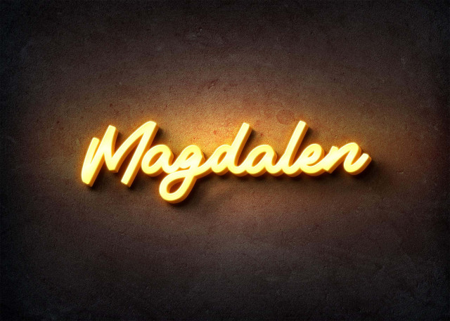 Free photo of Glow Name Profile Picture for Magdalen