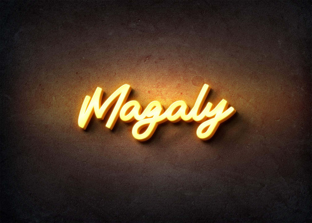 Free photo of Glow Name Profile Picture for Magaly