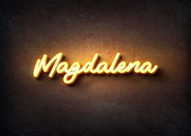 Free photo of Glow Name Profile Picture for Magdalena