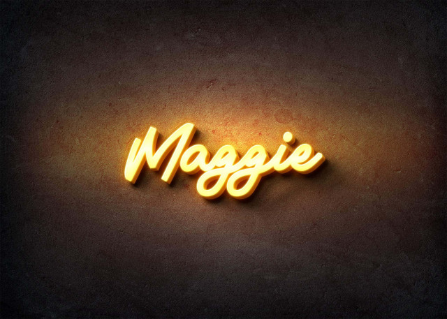 Free photo of Glow Name Profile Picture for Maggie