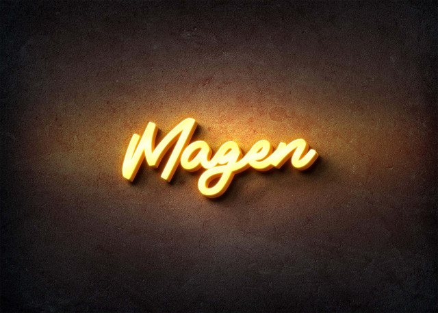 Free photo of Glow Name Profile Picture for Magen
