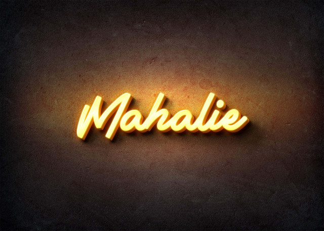 Free photo of Glow Name Profile Picture for Mahalie
