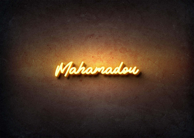 Free photo of Glow Name Profile Picture for Mahamadou