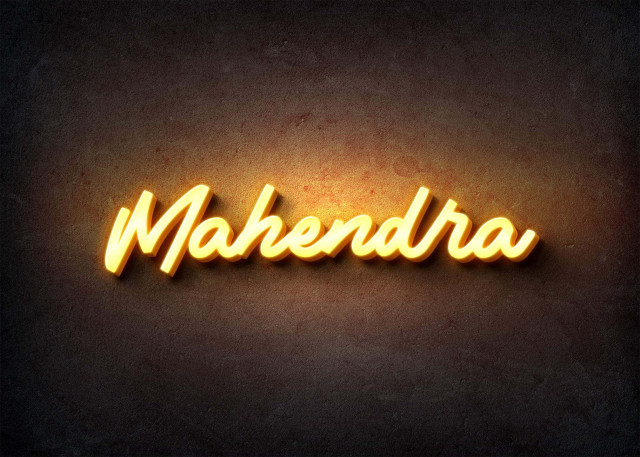 Free photo of Glow Name Profile Picture for Mahendra