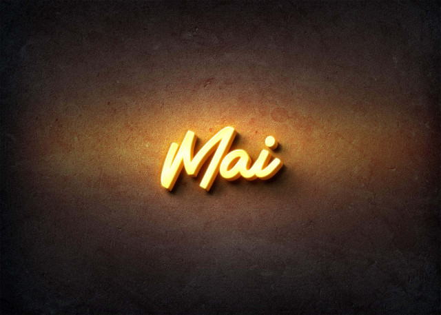 Free photo of Glow Name Profile Picture for Mai