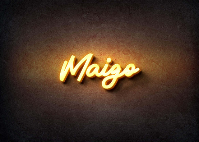 Free photo of Glow Name Profile Picture for Maigo