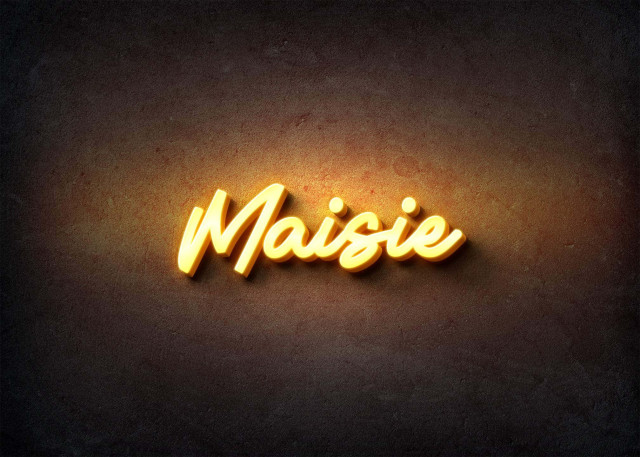 Free photo of Glow Name Profile Picture for Maisie