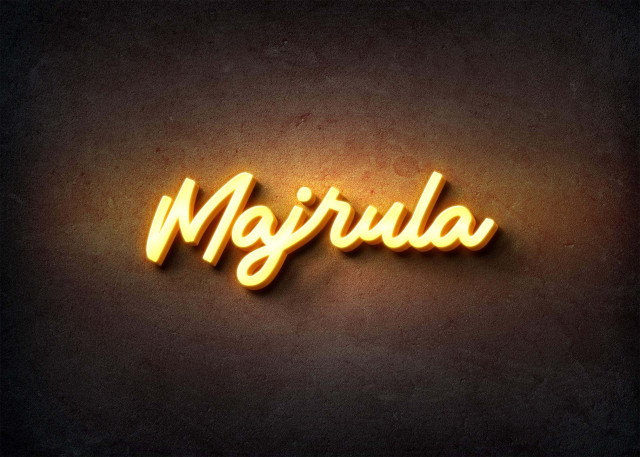 Free photo of Glow Name Profile Picture for Majrula