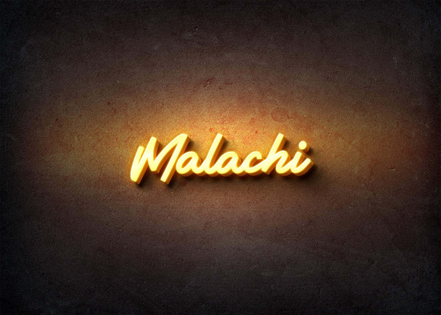 Free photo of Glow Name Profile Picture for Malachi