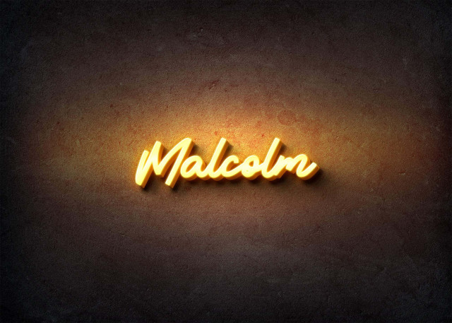 Free photo of Glow Name Profile Picture for Malcolm