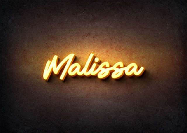 Free photo of Glow Name Profile Picture for Malissa