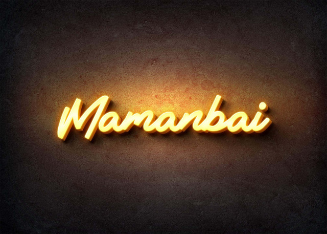 Free photo of Glow Name Profile Picture for Mamanbai