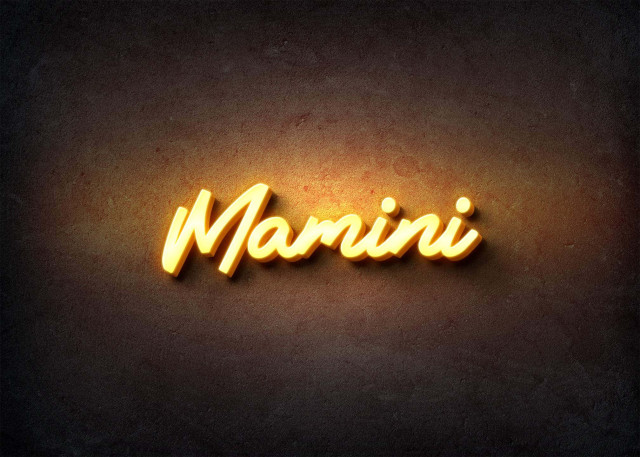 Free photo of Glow Name Profile Picture for Mamini