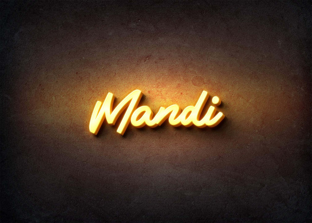 Free photo of Glow Name Profile Picture for Mandi