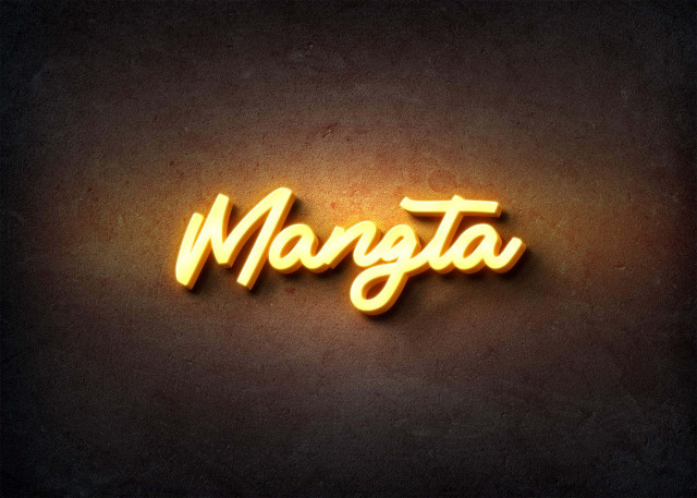 Free photo of Glow Name Profile Picture for Mangta
