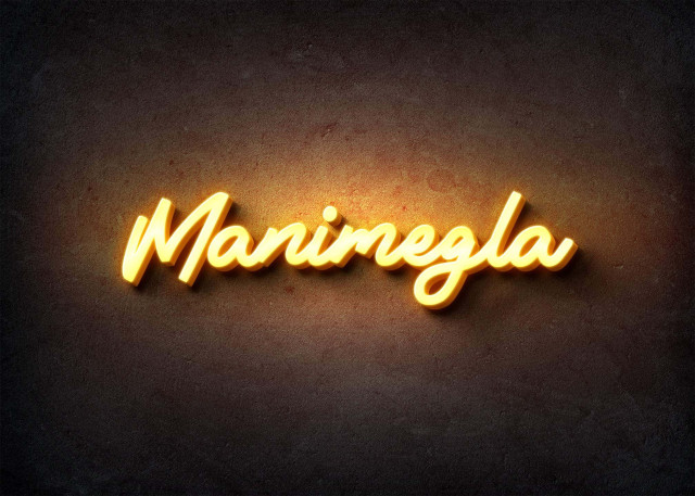 Free photo of Glow Name Profile Picture for Manimegla