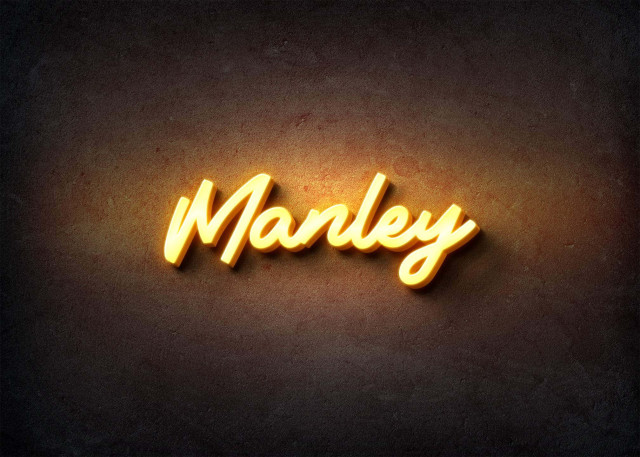 Free photo of Glow Name Profile Picture for Manley