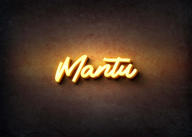 Free photo of Glow Name Profile Picture for Mantu