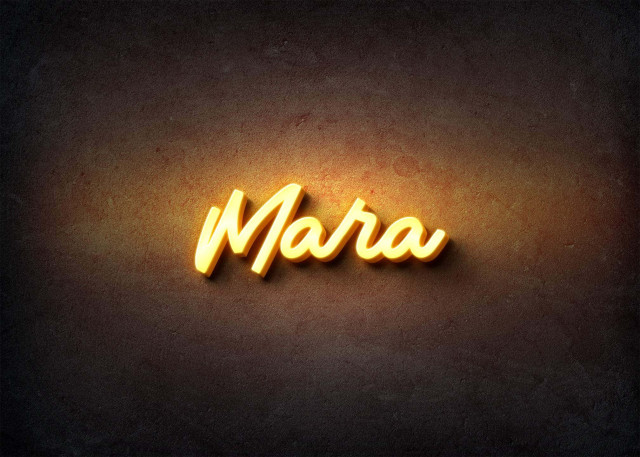 Free photo of Glow Name Profile Picture for Mara