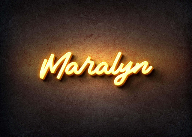 Free photo of Glow Name Profile Picture for Maralyn