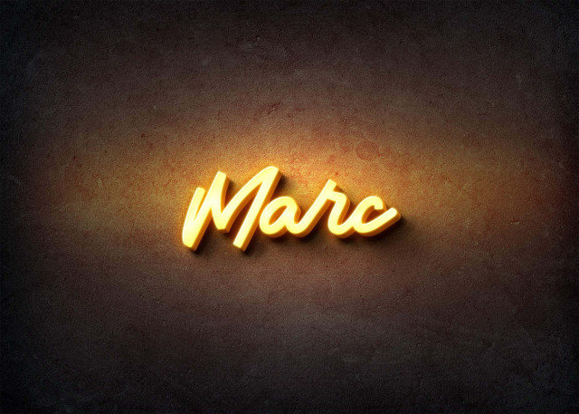 Free photo of Glow Name Profile Picture for Marc