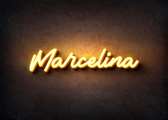 Free photo of Glow Name Profile Picture for Marcelina