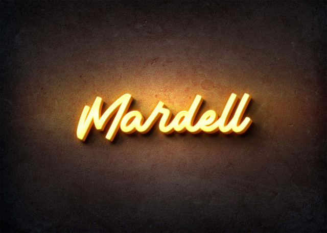 Free photo of Glow Name Profile Picture for Mardell