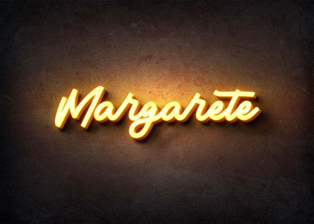 Free photo of Glow Name Profile Picture for Margarete