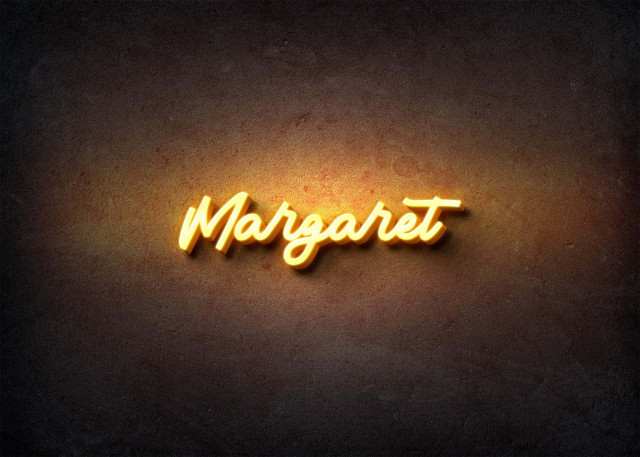 Free photo of Glow Name Profile Picture for Margaret