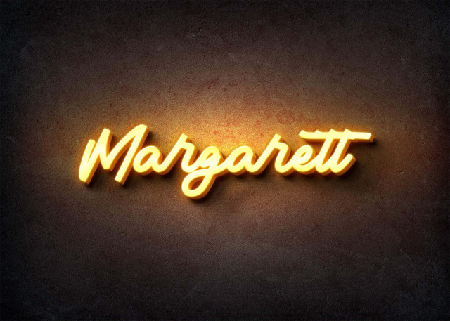 Free photo of Glow Name Profile Picture for Margarett