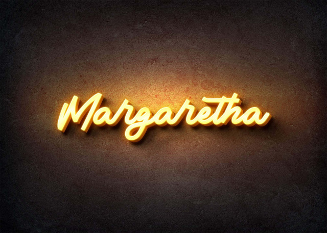 Free photo of Glow Name Profile Picture for Margaretha