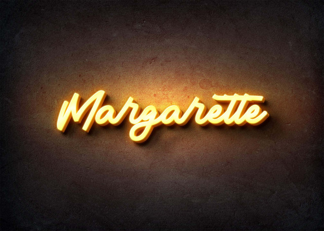 Free photo of Glow Name Profile Picture for Margarette