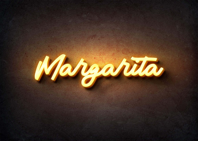 Free photo of Glow Name Profile Picture for Margarita