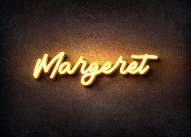 Free photo of Glow Name Profile Picture for Margeret