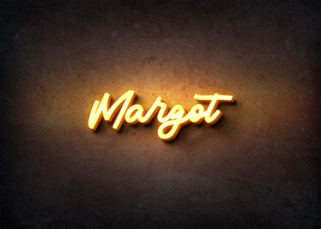 Free photo of Glow Name Profile Picture for Margot