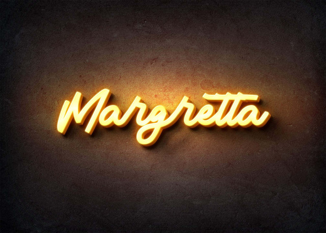 Free photo of Glow Name Profile Picture for Margretta