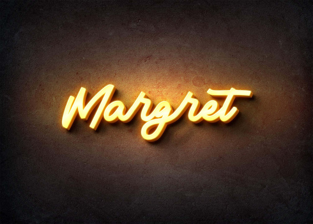 Free photo of Glow Name Profile Picture for Margret
