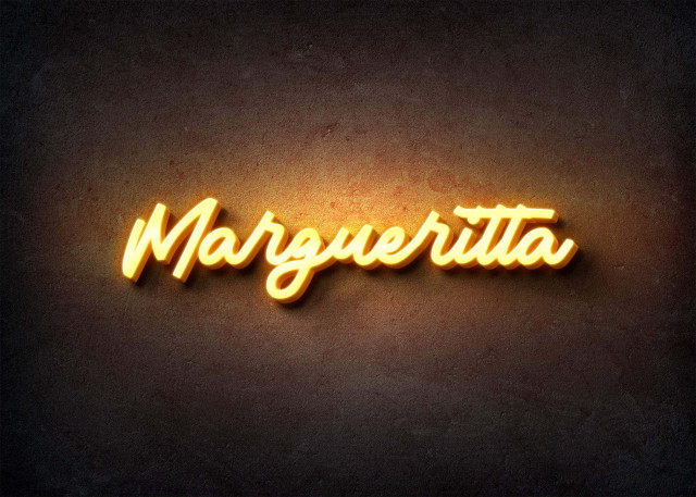 Free photo of Glow Name Profile Picture for Margueritta