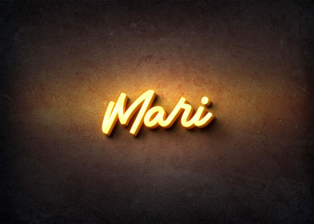 Free photo of Glow Name Profile Picture for Mari