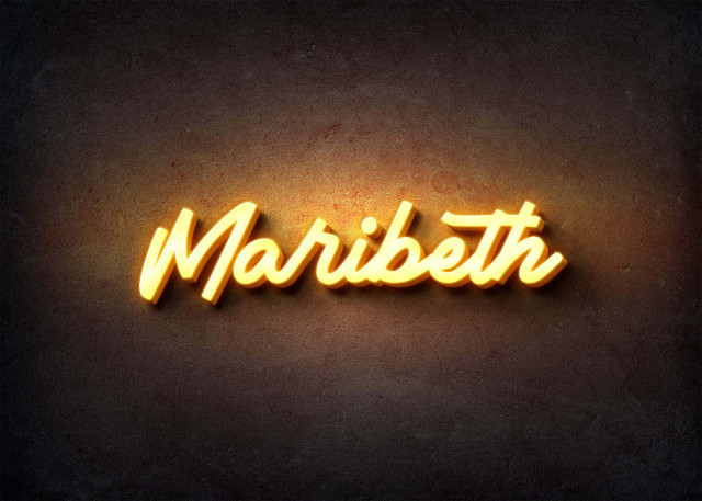 Free photo of Glow Name Profile Picture for Maribeth