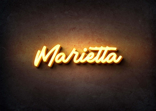 Free photo of Glow Name Profile Picture for Marietta